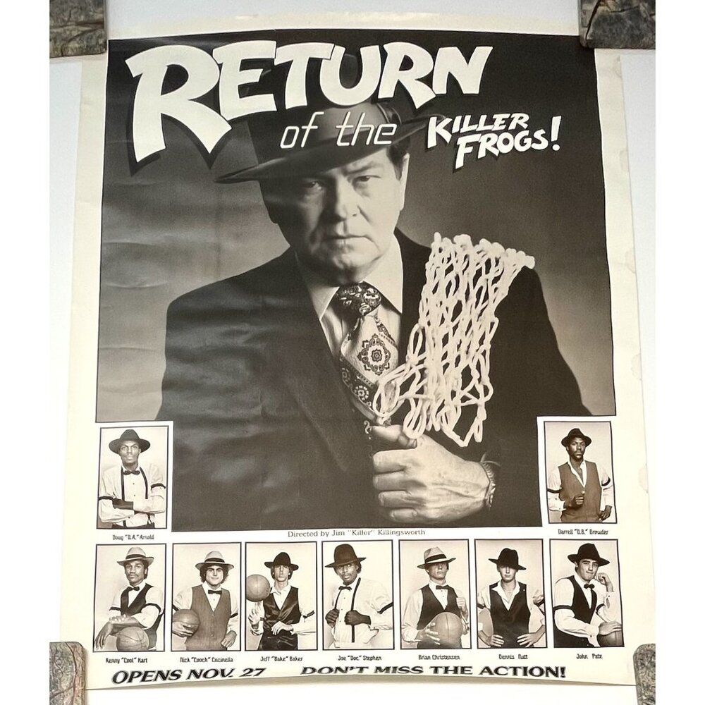 1982-83 TCU Men's Basketball Return of the Killer Frogs Jim Killingsworth POSTER
